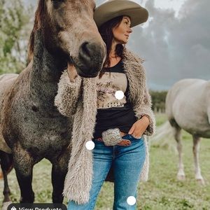 Tin & Turquoise Boutique Sherpa Blazer Jacket